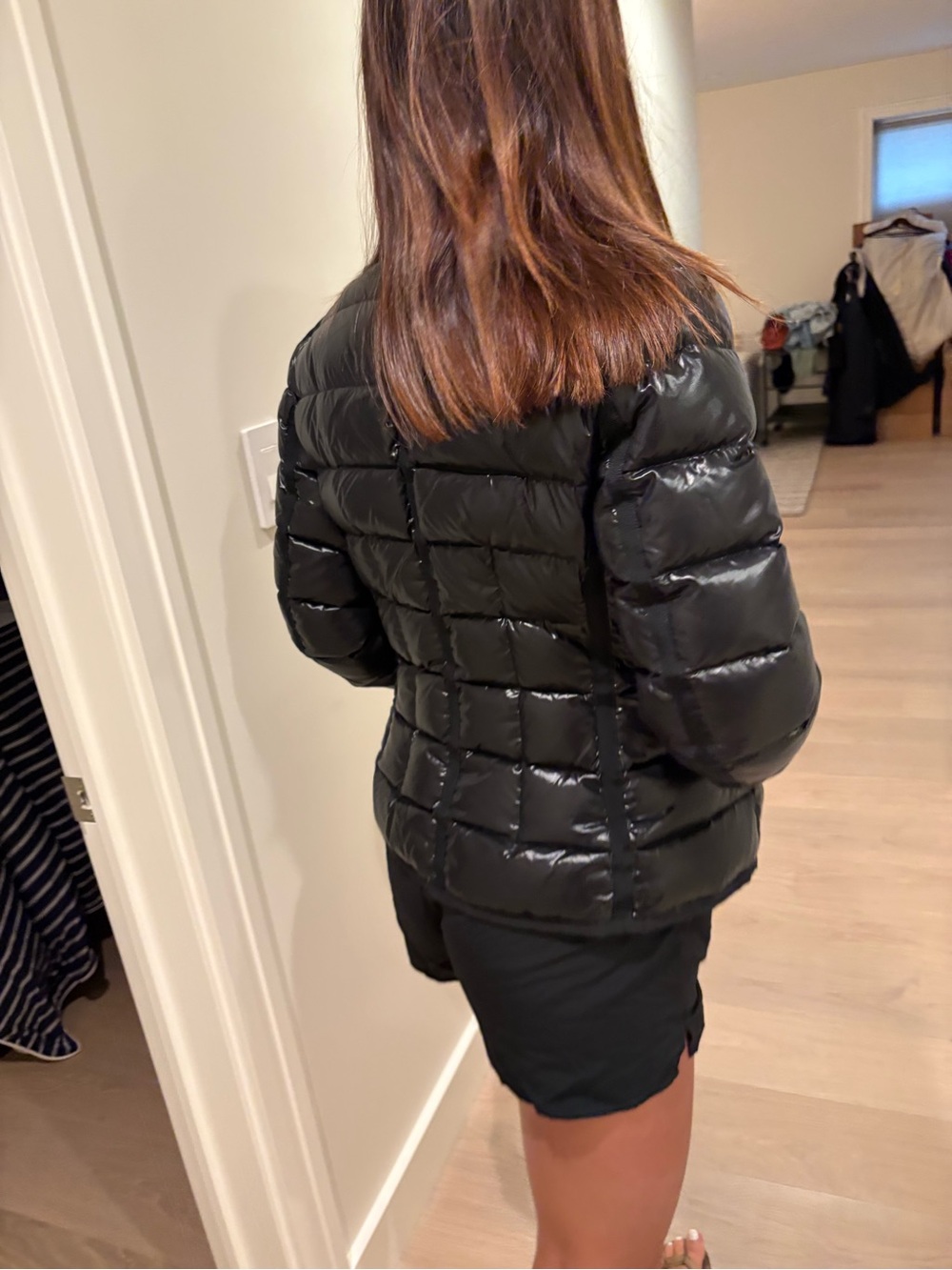 Moncler Black Gloss Quilted Puffer Jacket - Picture 10 of 11